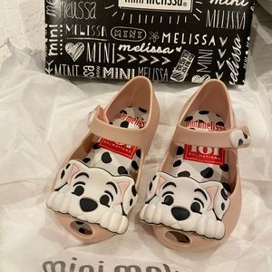Mini Melissa Dalmatian Flats Size 5